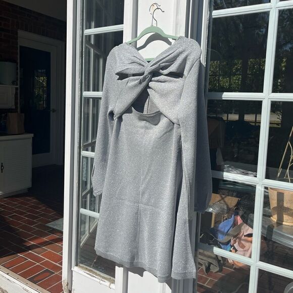 J Crew Lurex Twist Back Dress NWT - Picture 7 of 15